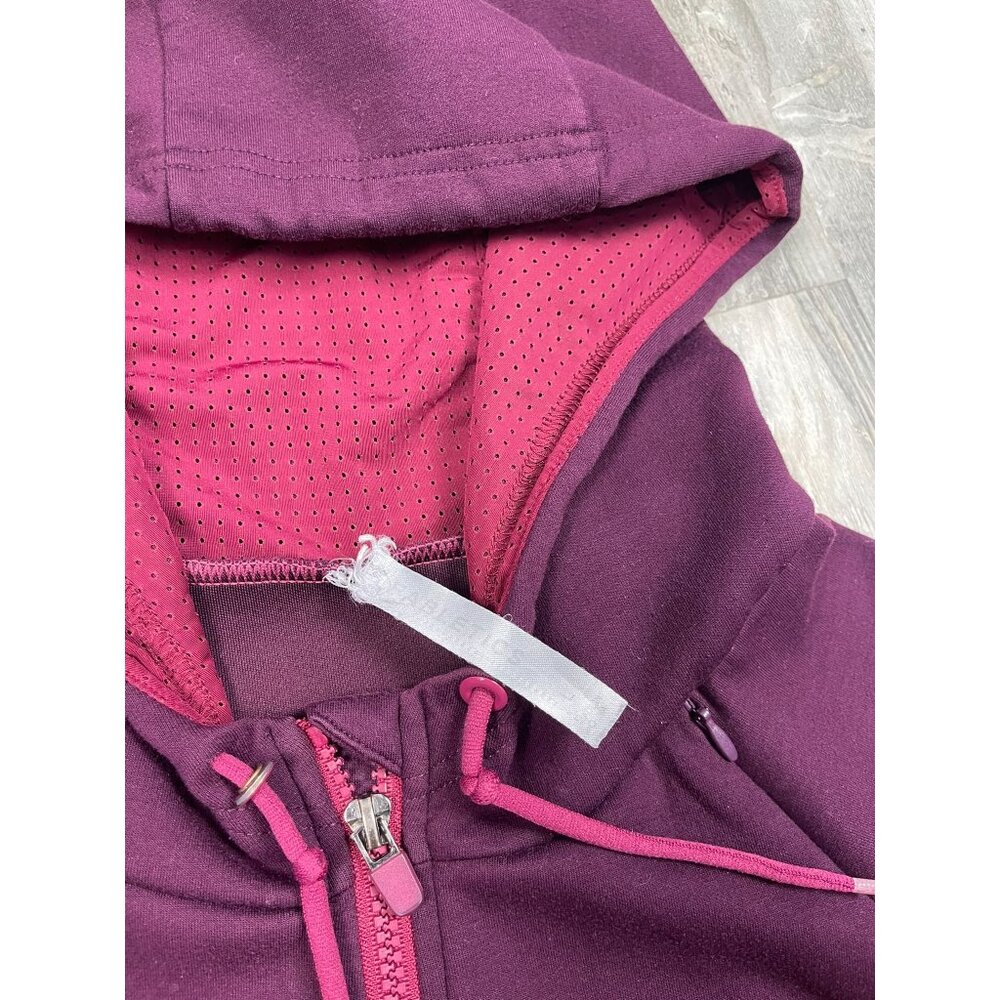 Fabletics Sammy Jacket Large Full Zip Maroon Plum… - image 7